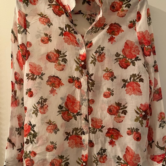 The Kooples cotton and silk floral lightweight shirt - Picture 2 of 10